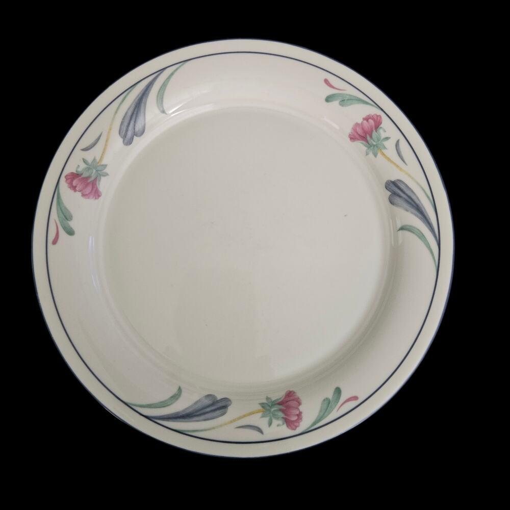 Set of 3 Lenox Chinastone Poppies on Blue 8.5" Salad Plates USA